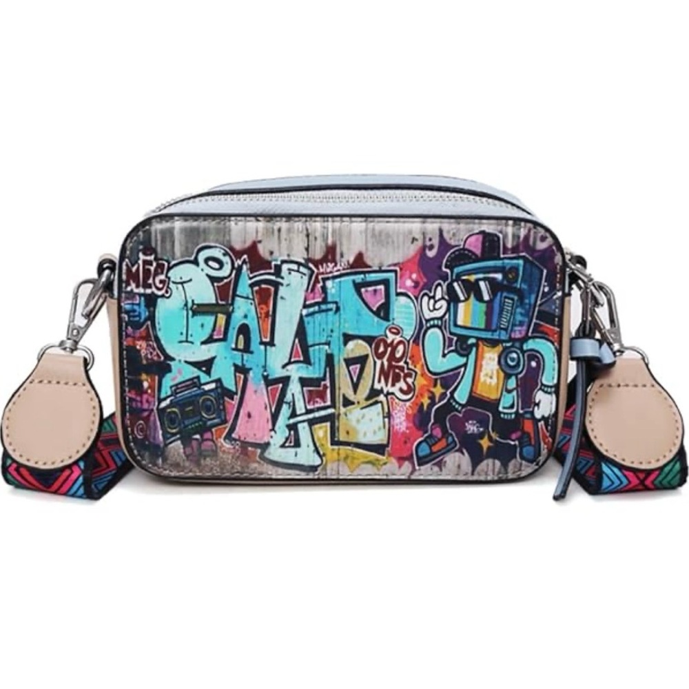 Graffiti Print Crossbody NWT